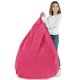 Pouf Sacco Per Bambini Rosa Tessuto