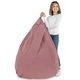 Pouf Sacco Poltrona XL Rosa Cipria Velluto