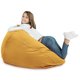 Pouf Sacco Poltrona XL Senape Velluto