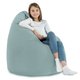 Pouf Sacco Poltrona XL Menta Velluto