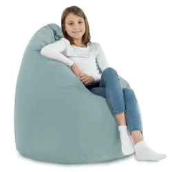 Poltrona Pouf Sacco XL Grande - Velluto Soft – vista 33