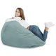 Pouf Sacco Poltrona XL Menta Velluto