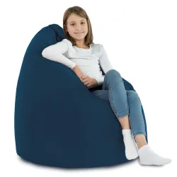 Poltrona Pouf Sacco XL Grande - Velluto Soft – vista 21
