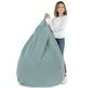 Pouf Sacco Poltrona XL Menta Velluto