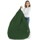 Pouf Sacco Poltrona XL Verde Scuro Velluto