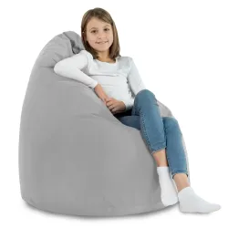 Poltrona Pouf Sacco XL Grande - Velluto Soft – vista 30