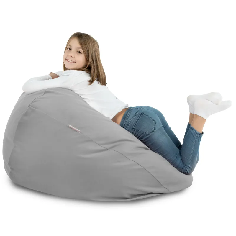 Poltrona Pouf Sacco XL Grande - Velluto Soft – vista 60