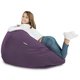 Pouf Poltrona Sacco Lavanda Peluche Viola