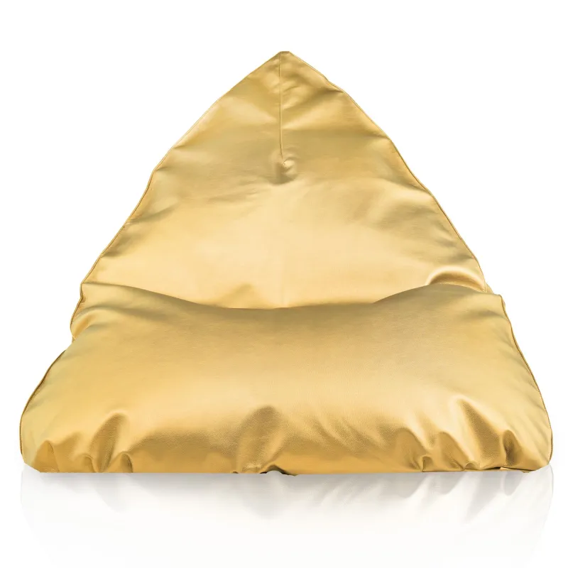 Poltrona Sacco Oro Bermuda Pouf Elegante