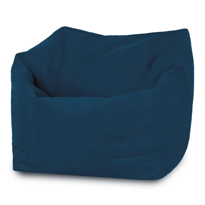 Poltrona Pouf Sacco Seduta da Terra Cubo Amalfi - Velluto Soft – vista 12