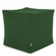 Verde Scuro Pouf Cubo Velluto