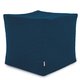 Blu scuro Pouf Cubo Velluto