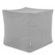 Grigio Chiaro Pouf Cubo Velluto