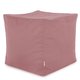 Rosa Cipria Pouf Cubo Velluto