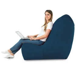 Poltrona Pouf Sacco Relax XXL Disinto - Velluto Soft – vista 37
