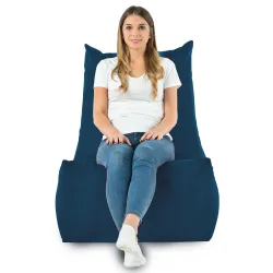 Poltrona Pouf Sacco Relax XXL Disinto - Velluto Soft – vista 53