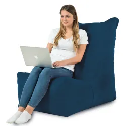 Poltrona Pouf Sacco Relax XXL Disinto - Velluto Soft – vista 69