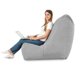 Poltrona Pouf Sacco Relax XXL Disinto - Velluto Soft – vista 39