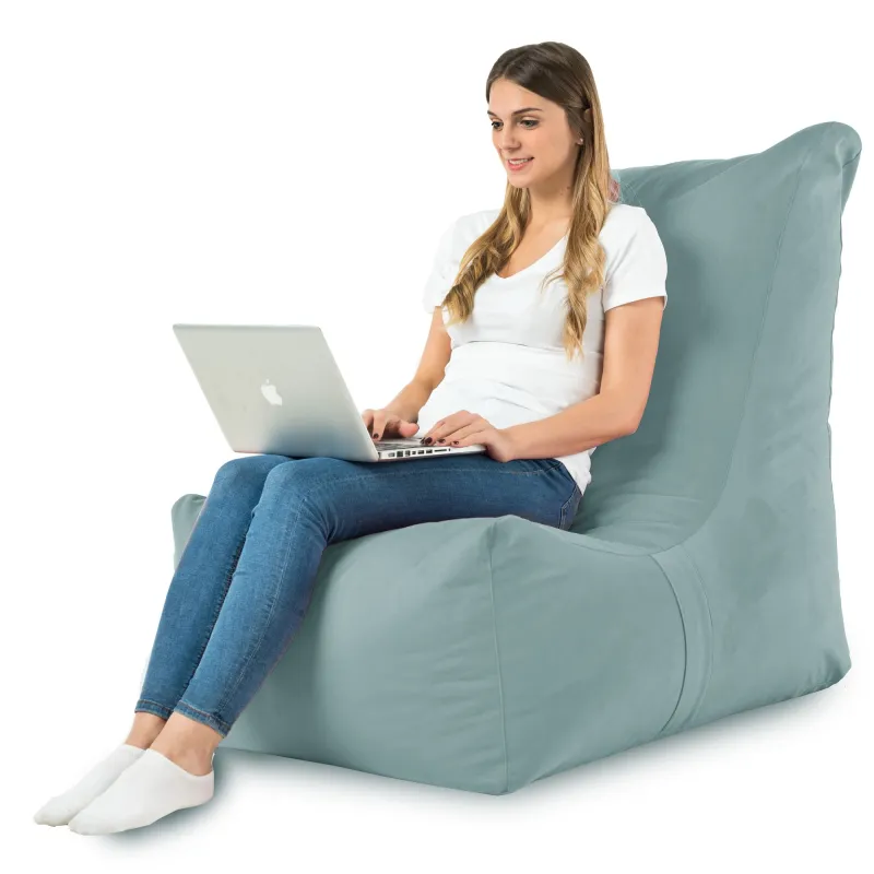 Poltrona Pouf Sacco Relax XXL Disinto - Velluto Soft – vista 25