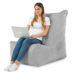 Poltrona Pouf Sacco Relax XXL Disinto - Velluto Soft – vista 73
