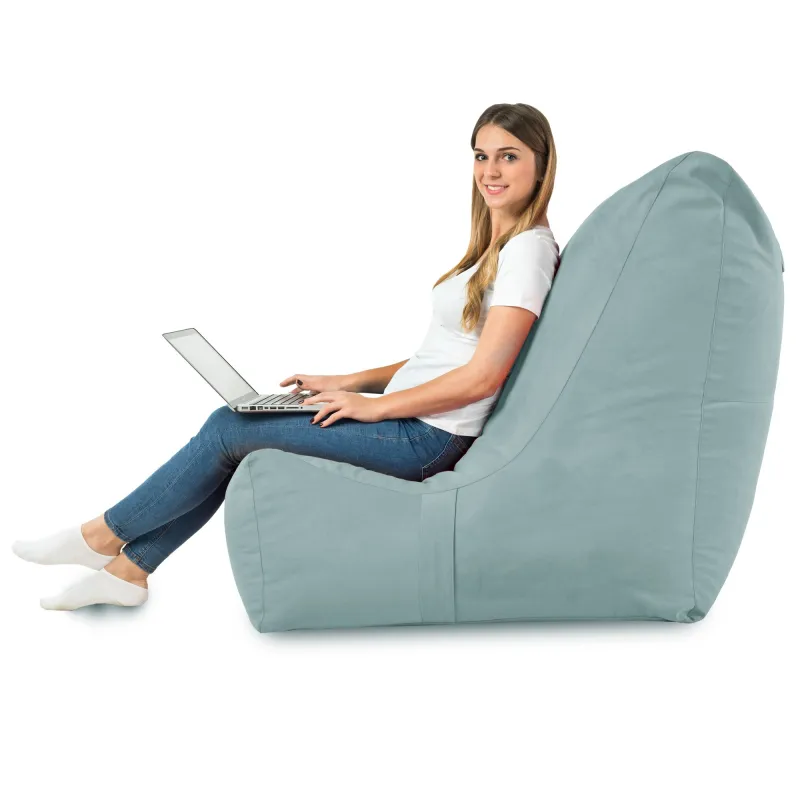 Poltrona Pouf Sacco Relax XXL Disinto - Velluto Soft – vista 42
