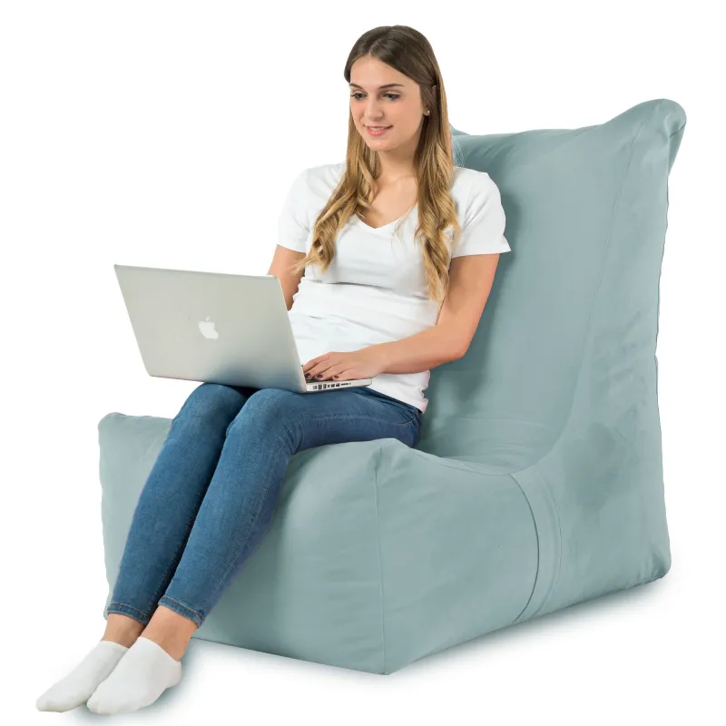 Poltrona Pouf Sacco Relax XXL Disinto - Velluto Soft – vista 75