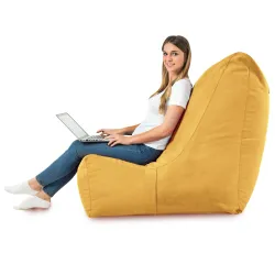 Poltrona Pouf Sacco Relax XXL Disinto - Velluto Soft – vista 45