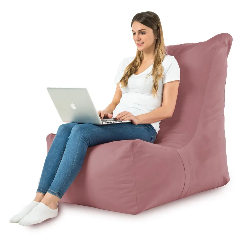 Poltrona Pouf Sacco Relax XXL Disinto - Velluto Soft – vista 29