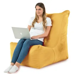 Poltrona Pouf Sacco Relax XXL Disinto - Velluto Soft – vista 77