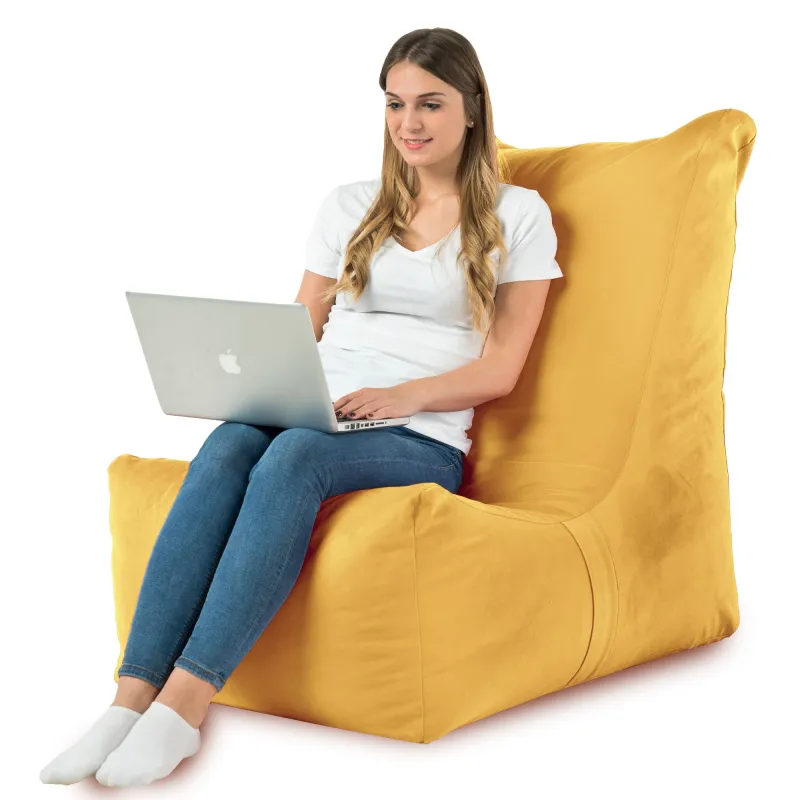 Poltrona Pouf Sacco Relax XXL Disinto - Velluto Soft – vista 77