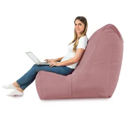 Poltrona Pouf Sacco Relax XXL Disinto - Velluto Soft – vista 46