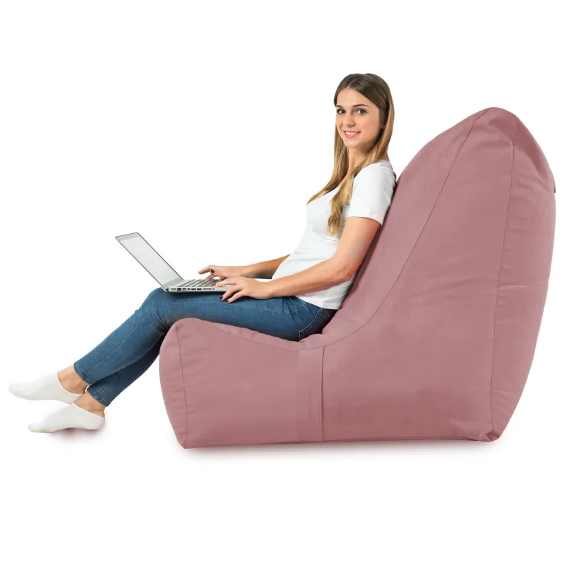Poltrona Pouf Sacco Relax XXL Disinto - Velluto Soft – vista 46