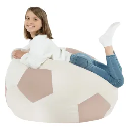 Poltrona Pouf Pallone da Calcio XL per Bambini - Soft Velluto – vista 14