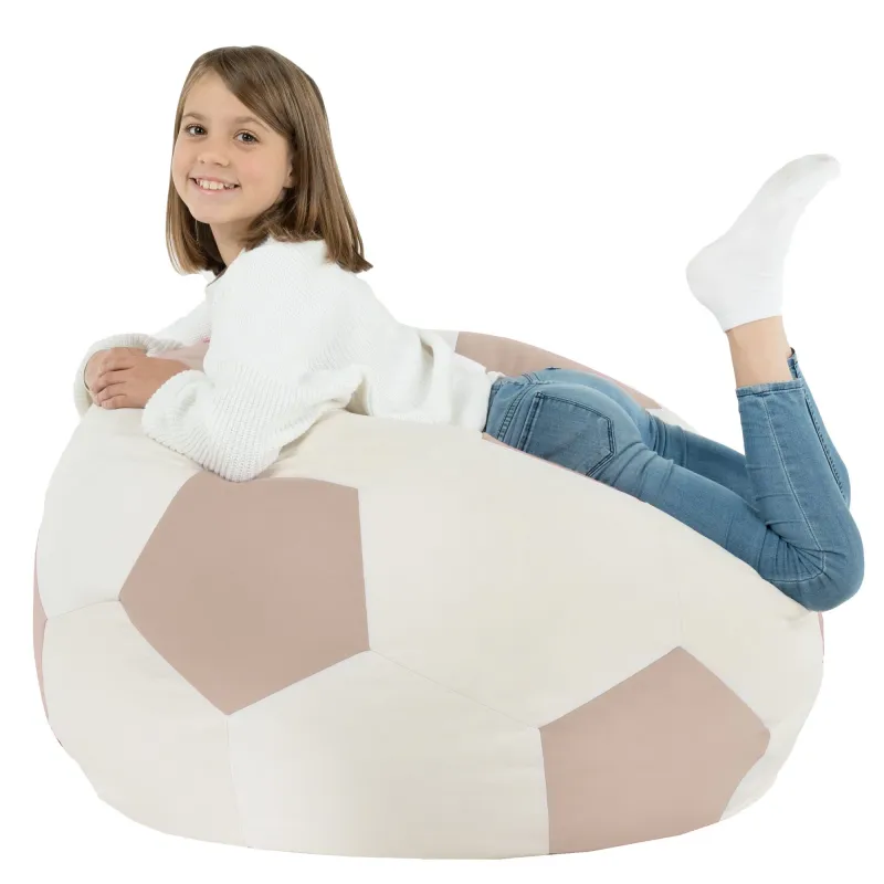 Poltrona Pouf Pallone da Calcio XL per Bambini - Soft Velluto – vista 14