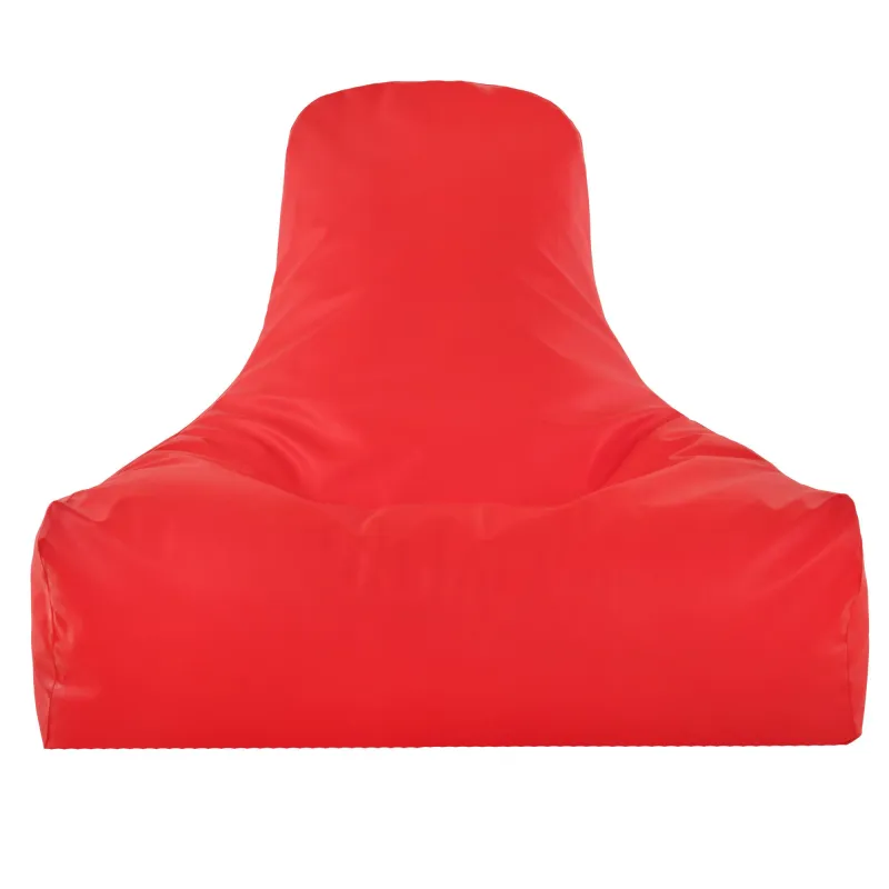 Poltrona pouf rossa versatile per stanze dei bambini e aree gioco