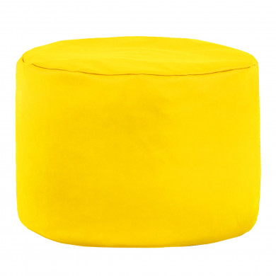 Nero Pouf Ecopelle Moderno