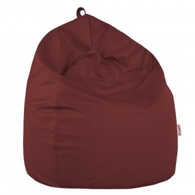Pouf Sacco Bordeuax Ecopelle