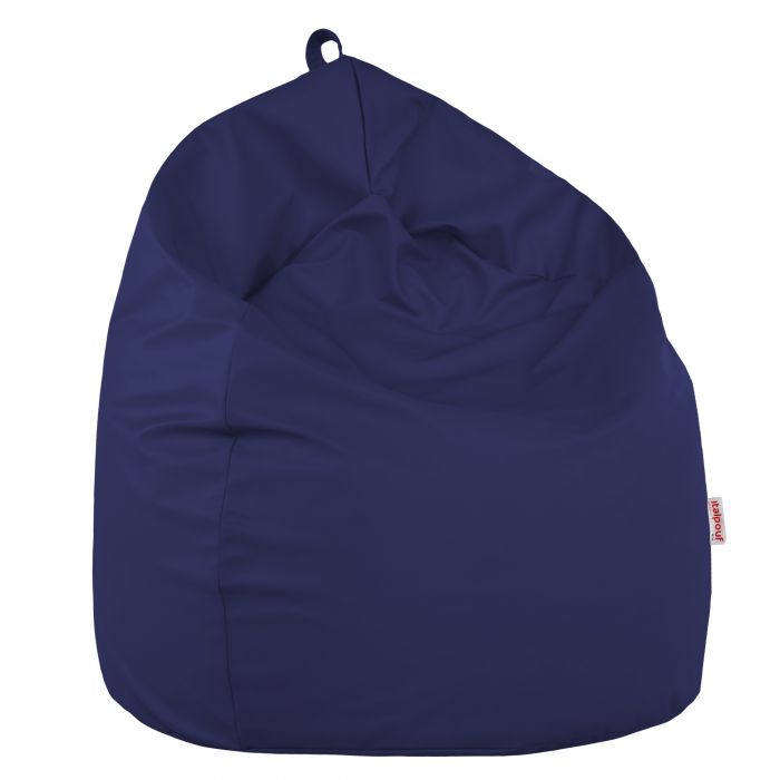 Blu scuro Pouf Sacco Per Bambini Ecopelle