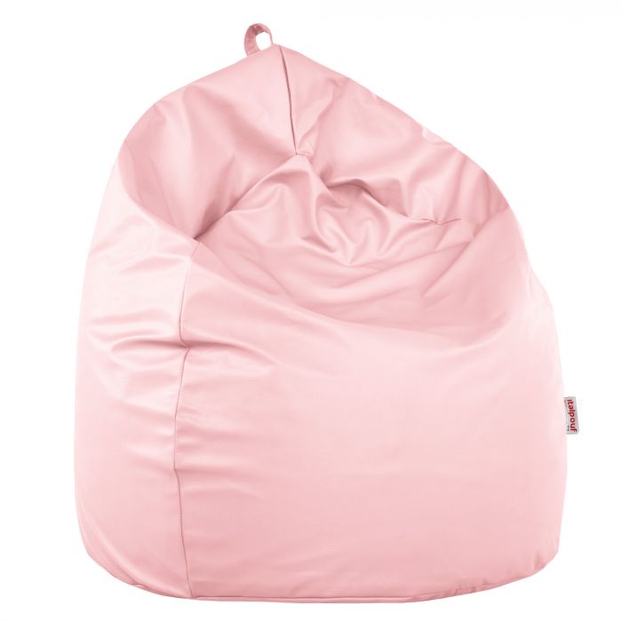 Rosa Chiaro Pouf Sacco Per Bambini Ecopelle