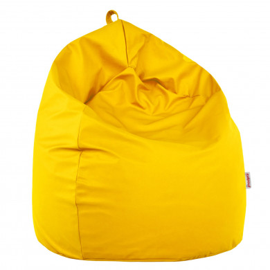 Pouf Sacco Giallo Sole Ecopelle