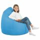 Pouf Sacco XL Azzurro Ecopelle