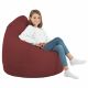 Pouf Sacco XL Bordeuax Ecopelle