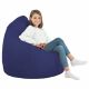 Pouf Sacco XL Blu Scuro Ecopelle