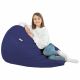 Pouf Sacco XL Blu Scuro Ecopelle