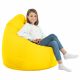 Pouf Sacco XL Giallo Sole Ecopelle