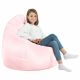 Pouf Sacco XL Rosa Chiaro Ecopelle