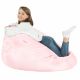 Pouf Sacco XL Rosa Chiaro Ecopelle