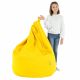 Pouf Sacco XL Giallo Sole Ecopelle