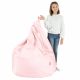 Pouf Sacco XL Rosa Chiaro Ecopelle