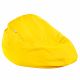 Pouf Sacco XL Giallo Sole Ecopelle